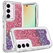 For Samsung For Samsung Galaxy S24 FE Epoxy Sticker Glitter 3in1 Shockproof Transparent Hybrid Case