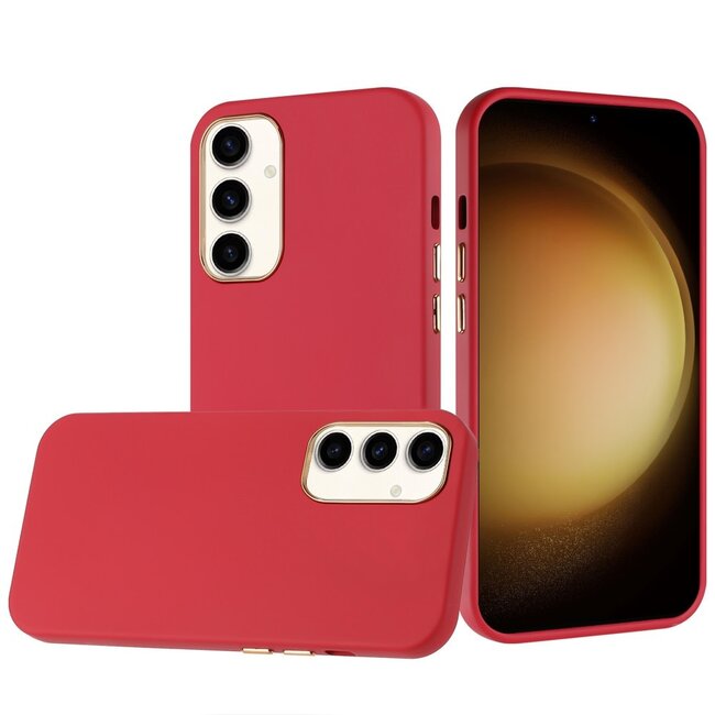 For Samsung For Samsung Galaxy S24 FE Classy Slick Chromed Around Hybrid