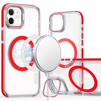 For Apple For Apple iPhone 11 (XI6.1) MagSonic Camera Bracket Stand Magnetic Ring Circle Hybrid