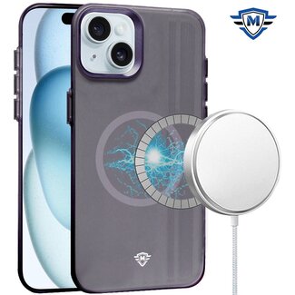 Techy For Apple iPhone 15 METKASE Matte Finish Magnetic Circle Premium Raised Camera Edge Hybrid