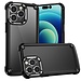 For Apple For Apple iPhone 15 Ultimate CaseX Transparent Hybrid Case with Metal Buttons And Camera Edges