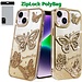For Apple For Apple iPhone 13/14 Butterfly Freedom Shimmer Glitter Thick TPU Case Cover