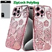 For Apple For Apple iPhone 14 PRO MAX 6.7" Shimmer Glitter Floral Design Thick TPU Case Cover