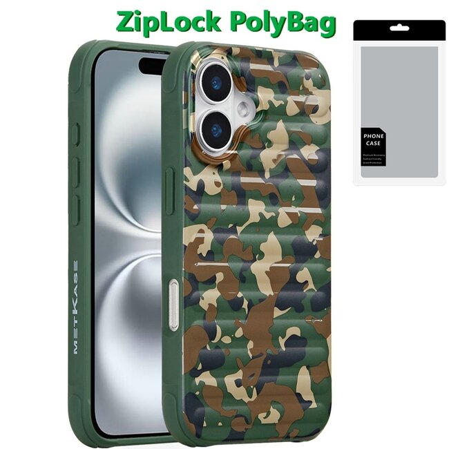 Techy [PolyBag] For iPhone 16 6.1 inch Magnetic Chrome Case