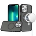 For Apple For Apple iPhone 13 Pro Max Royal Magnetic Ring Skin-Touch HQ Metal Buttons/Camera Lip Hybrid