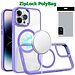 For Apple [PolyBag] For iPhone 14 Pro Max Greatest Clear Acrylic Thick Metal Button Hybrid