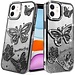 For Apple For Apple iPhone 11 (XI6.1) Butterfly Freedom Shimmer Glitter Thick TPU Case Cover