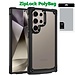 For Samsung [PolyBag] For Samsung s25 Ultra Ultimate CaseX Transparent Hybrid Case with Metal Buttons And Camera Edges