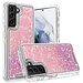 For Samsung For Samsung Galaxy s21 Plus, s30 Plus Epoxy Sticker Glitter 3in1 Shockproof Transparent Hybrid Case