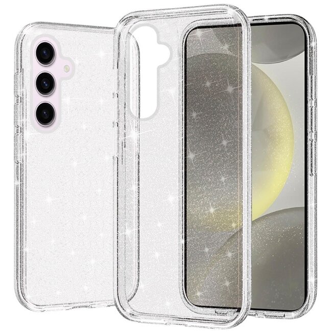 For Samsung For Samsung Galaxy s25/s24 Glitter Ultra Thick 3mm Transparent Hybrid Case Cover