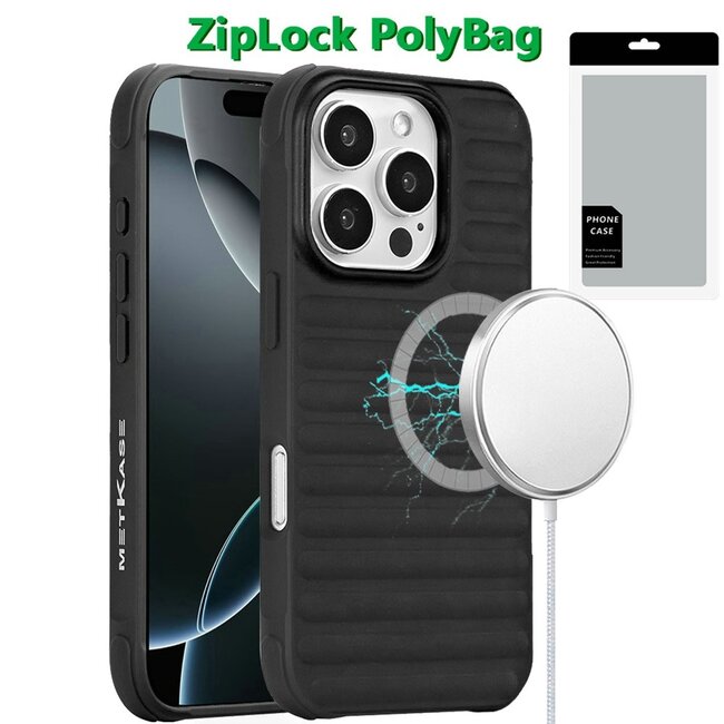 Techy [PolyBag] For Apple iPhone 16 Pro Max 6.9 inch Magnetic Chrome Case
