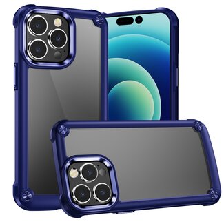 For Apple For Apple iPhone XR Ultimate CaseX Transparent Hybrid Case with Metal Buttons And Camera Edges