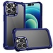 For Apple For Apple iPhone XR Ultimate CaseX Transparent Hybrid Case with Metal Buttons And Camera Edges