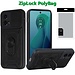 Techy [PolyBag] For Motorola Moto G 5G 2024 ELITE Camera Push Magnetic Ring Stand Hybrid