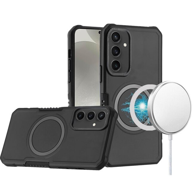 For Samsung For Samsung Galaxy s25 Plus/s24 Plus Grip Magneti Circle Metal Shockproof Hybrid