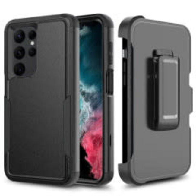 For Samsung For Samsung Galaxy A05 Ultra Commando Heavy duty Case with Clip