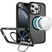 For Apple For Apple iPhone 16 Pro Max 6.9 inch Fearless Tough HQ Metallic Hybrid with Camera Ring Stand Magnetic Circle Case