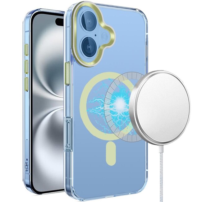 For Apple For Apple iPhone 16 Plus 6.7 inch Matching Clear Transparent Circle Design Case Cover