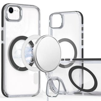 For Apple For Apple iPhone 16e / SE4 MagSonic Camera Bracket Stand Magnetic Ring Circle Hybrid
