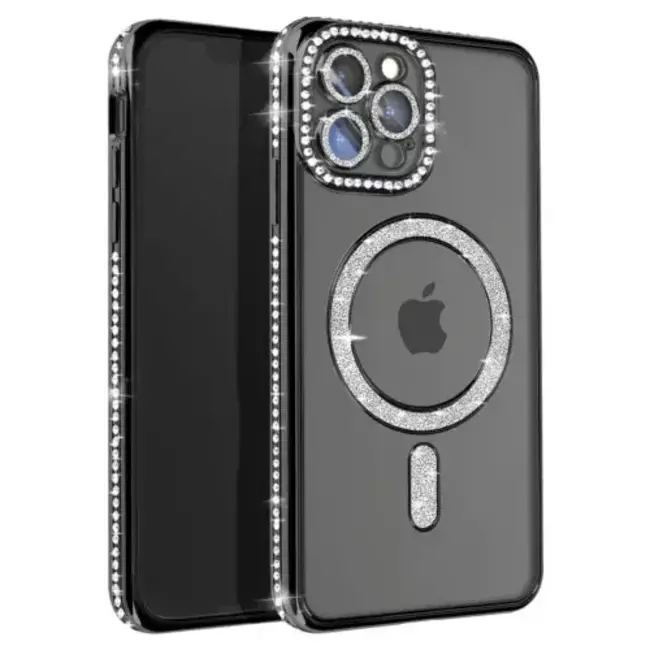 For Apple For Apple iPhone 16 Pro Max Luxury Diamond Soft TPU Magnetic Case