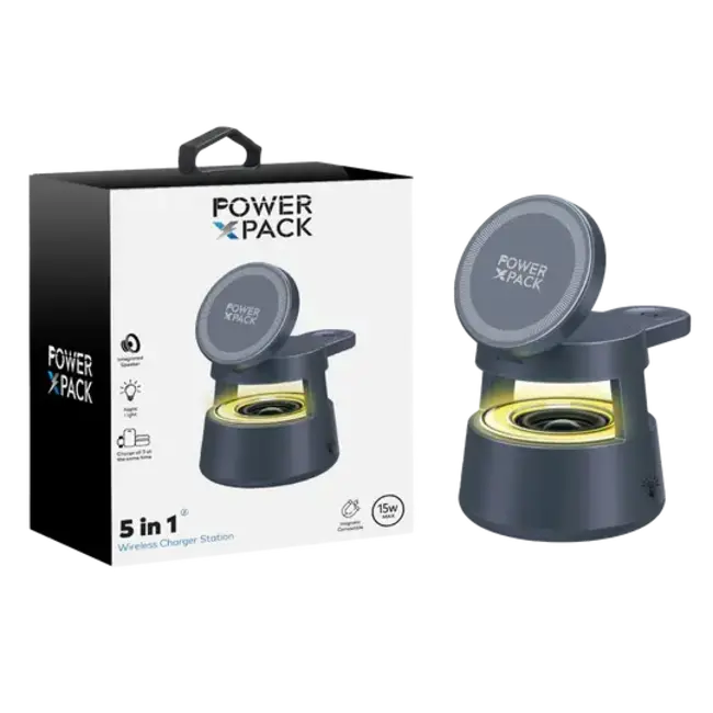 unno POWER X PACK 5 in 1 Wireless Charging Station