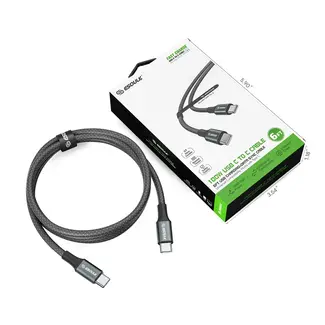 Esoulk Esoulk 6FT 100W USB-C TO USB-C CHARGING & DATA SYNC CABLE
