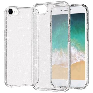 For Apple For Apple iPhone 16e / SE4 Glitter Ultra Thick 3mm Transparent Hybrid