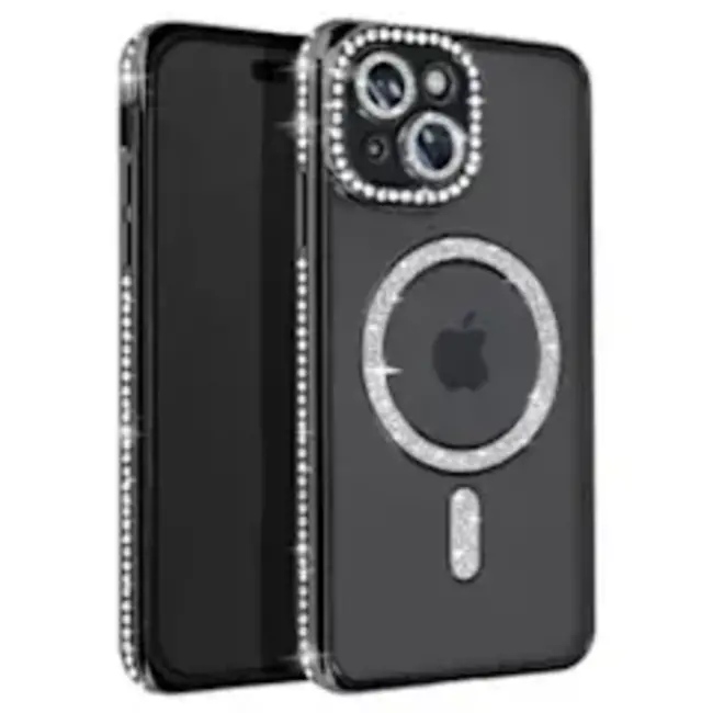 For Apple For Apple iPhone 15 Pro Luxury Diamond Soft TPU Magnetic Case