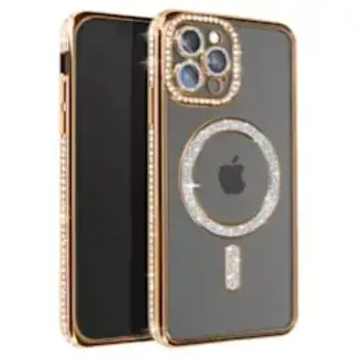 For Apple For Apple iPhone 14 Plus Luxury Diamond Soft TPU Magnetic Case