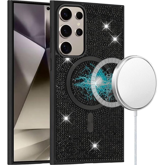 For Samsung For Samsung Galaxy s25 Ultra Diamond Magnetic Circle with CD Pattern Hybrid