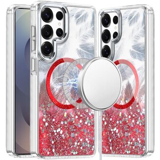 For Samsung For Samsung Galaxy s25 Ultra Epoxy Glitter Shimmer Magnetic Circle Hybrid Case