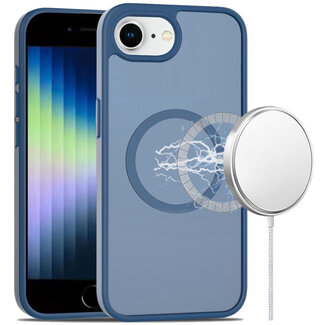 For Apple For Apple iPhone SE 3 (2022) SE/8/7 Magnetic Circle Smooth Safe Matte Feel Hybrid Case