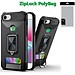 For Apple [PolyBag] For Apple iPhone SE 3 (2022) SE/8/7 Multi-Functional Card Magnetic Ring Stand Hybrid Camera