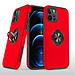 For Apple For Apple iPhone 15 CHIEF Oil Painted Magnetic Ring Stand Hybrid Case Cover