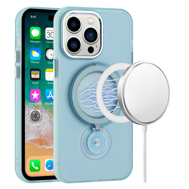 For Samsung For Samsung Galaxy s21 Plus s30 Plus Hoop Kickstand Magnetic Circle HD Transparent Chrome Hybrid Case Cover