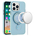 For Samsung For Samsung Galaxy s21 Plus s30 Plus Hoop Kickstand Magnetic Circle HD Transparent Chrome Hybrid Case Cover