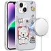 For Apple For Apple iPhone 14/13 Magnetic Circle Double Layer Design IMD TPU Case