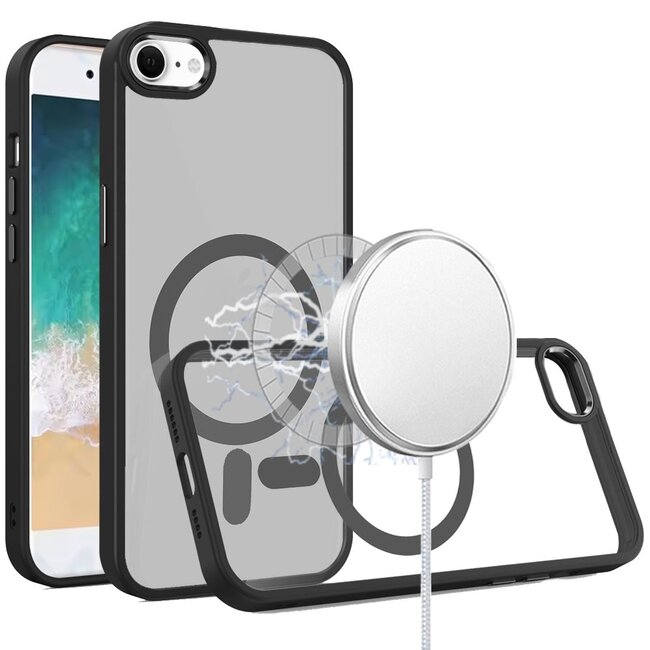 For Apple For Apple iPhone 16e / SE4 Greatest Clear Acrylic Thick Metal Button Hybrid