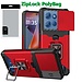 Motorola [PolyBag] For Motorola Moto G 5G 2025 Multi-Functional Card Magnetic Ring Stand Hybrid Camera
