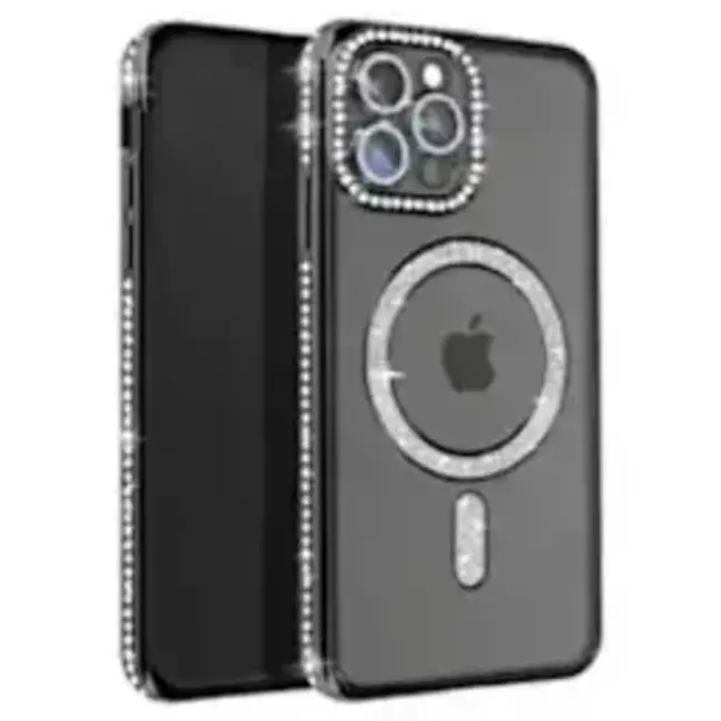 For Apple For Apple iPhone 16e / SE4 Luxury Diamond Soft TPU Magnetic Case