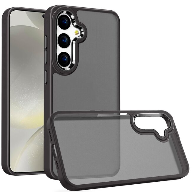 For Samsung For Samsung Galaxy s25 Plus/s24 Plus Polished Oil Thick Acrylic Metal Button Hybrid Case Cover