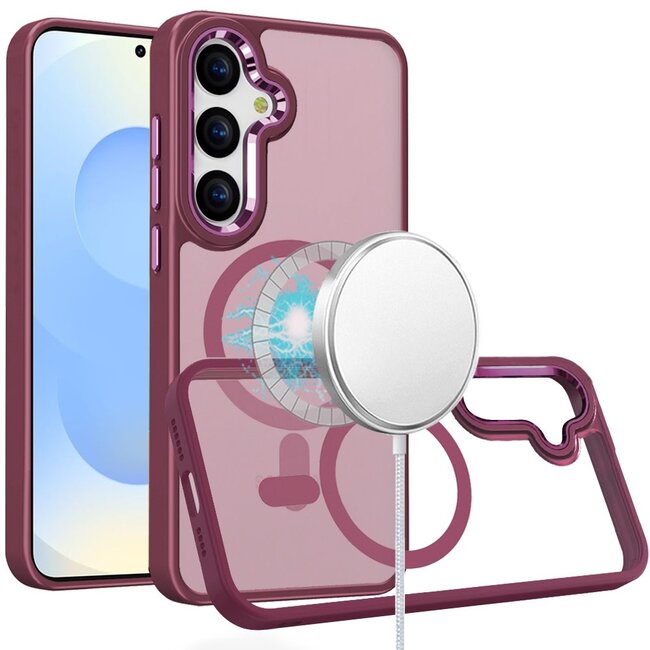 For Samsung For Samsung Galaxy s25 Plus/s24 Plus Greatest Clear Acrylic Thick Metal Button Hybrid