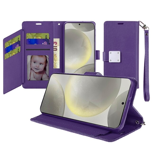 For Samsung For Samsung Galaxy s25/s24 Wallet ID Card Holder Case Cover