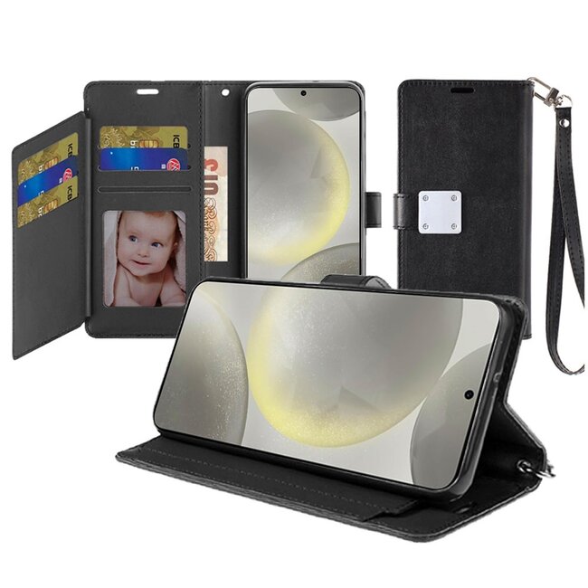 For Samsung For Samsung Galaxy s25 Plus/s24 Plus Wallet ID Card Holder Case Cover