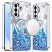 For Samsung For Samsung Galaxy s25/s24 Epoxy Glitter Shimmer Magnetic Circle Hybrid Case