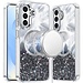 For Samsung For Samsung Galaxy s25 Plus/s24 Plus Epoxy Glitter Shimmer Magnetic Circle Hybrid Case