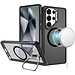 For Samsung For Samsung Galaxy s24 Ultra Fearless Tough HQ Metallic Hybrid with Camera Ring Stand Magnetic Circle Case