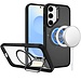 For Samsung For Samsung Galaxy s25 Plus/s24 Plus Fearless Tough HQ Metallic Hybrid with Camera Ring Stand Magnetic Circle Case