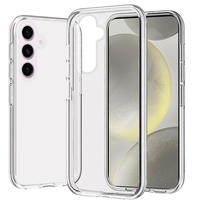 For Samsung For Samsung s25 Plus/s24 Plus Sturdy Ultra Thick 3mm Transparent Hybrid Case Cover