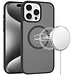 For Apple For Apple iPhone 15 Pro Max Magnetic Circle Smooth Safe Matte Feel Hybrid Case